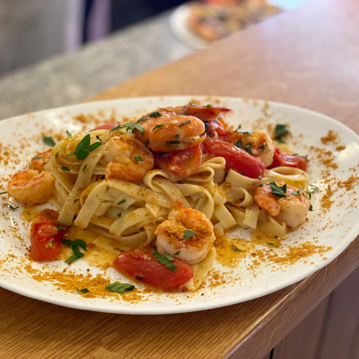 Pasta mit Garnelen